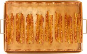 img 2 attached to Набор подносов и противней EaZy MealZ для бекона - специальный поднос с сборщиком жира для равномерного приготовления - противень с антипригарным покрытием из здорового медного материала - улучшенный и настраиваемый опыт приготовления (XX-Large)