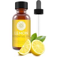 lemon essential oil 1 fl oz - pure & undiluted lemon oil for diffuser and diy - natural deodorizer, laundry freshener, cleaner - pure body naturals логотип