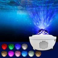 3-in-1 galaxy projector for bedroom by myriad365: starry night light projector with bluetooth speaker & remote, galaxy night light with constellation, nebula, and ocean wave effects – sky star projector light логотип