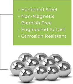 img 1 attached to 🔧 High-Quality Four Brothers Chrome Steel Ball Bearings (1 ½") for Paracord Knot Center - Pack of 10