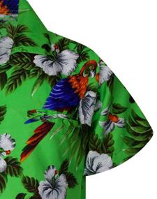 img 1 attached to King Kameha Hawaiian Shortsleeve Cherryparrot Boys' Clothing