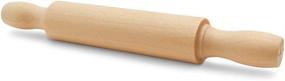 img 1 attached to 🍴 Wooden Mini Rolling Pin Set: 5 Inches Long, Pack of 6 - Perfect for Kids' Kitchen, Play-doh, Crafting, Imaginative Play | Woodpeckers