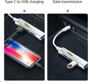 img 3 attached to 🔌 KIKIMO Tesla USB C Hub: Model 3/Y/S/X Accessory - 4-in-1 USB 3.0 Ports Aluminum Adapter