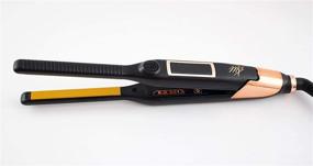 img 3 attached to Rose-gold MX3 Elite Professional Titanium Ceramic 0.5-inch Flat Iron