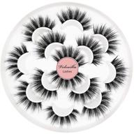 veleasha 5d faux mink lashes: handmade luxurious volume fluffy natural false eyelashes - 7 pairs, dubai: ultimate lashes for stunning eyes logo