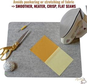 img 1 attached to 🪡 Madam Sew Wool Pressing Mat for Quilting (17” x 13.5”) – Achieve Perfectly Flat Seams on Quilt Blocks, Sewing Projects, and Embroidery with this Natural Wool Ironing Pad