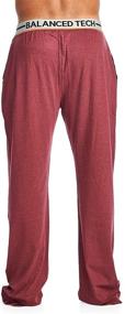 img 1 attached to 👔 Cotton Lounge Pajama Set for Men - Balanced Tech Men's Clothing