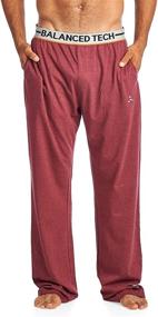 img 4 attached to 👔 Cotton Lounge Pajama Set for Men - Balanced Tech Men's Clothing