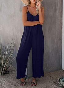 img 2 attached to 👗 Stylish Sleeveless Jumpsuits: Happy Sailed Women's Clothing Collection in Jumpsuits, Rompers & Overalls