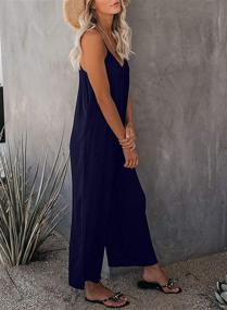 img 1 attached to 👗 Stylish Sleeveless Jumpsuits: Happy Sailed Women's Clothing Collection in Jumpsuits, Rompers & Overalls