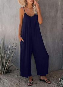 img 3 attached to 👗 Stylish Sleeveless Jumpsuits: Happy Sailed Women's Clothing Collection in Jumpsuits, Rompers & Overalls