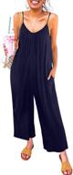 👗 stylish sleeveless jumpsuits: happy sailed women's clothing collection in jumpsuits, rompers & overalls logo