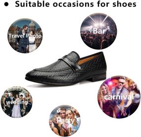 img 1 attached to MEIJIANA Classic Loafers Leather Wedding Men's Shoes and Loafers & Slip-Ons