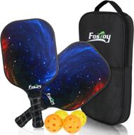 pickleball rackets paddles, usapa approved set of 2 with fiberglass surface, including 4 balls and 1 pickleball bag racquet - ideal for men and women логотип