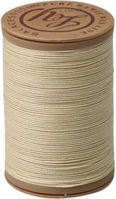 img 4 attached to 🧵 CNBTR 100m Beige Natural Linen Round Waxed Thread Cord - 0.55mm Diameter for DIY Handwork