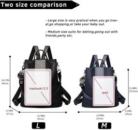 img 2 attached to 👜 Anti-Theft Women's Handbags & Wallets in TcIFE Fashion Backpack Hangbags