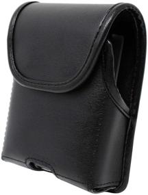 img 1 attached to 🐢 Turtleback Belt Case for Motorola Razr (2020) 5G (2019) - Vertical Holster, Black Leather Pouch with Rotating Belt Clip | Heavy Duty | Made in USA