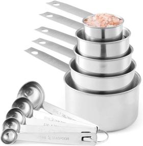 img 4 attached to Stainless Steel Measuring Spoons 10 Piece