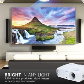 img 3 attached to 🎥 Immerse in Stunning 4K Quality: ViewSonic True 4K Projector with 3500 Lumens HDR Support and Dual HDMI for Home Theater Day and Night, Netflix Streaming with Dongle included (PX747-4K)