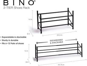 img 2 attached to BINO Stackable 2 Tier Expandable Shoe