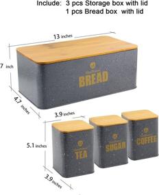 img 1 attached to 🍞 HausRoland Stainless Steel Bread Box: Stylish Kitchen Counter Storage Container for Loaves, Pastries, and Dry Food