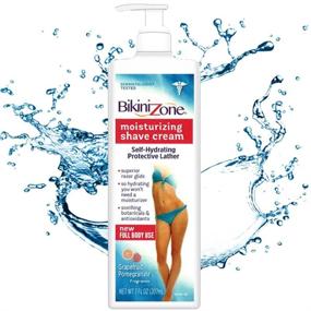 img 3 attached to 👙 Bikini Zone Grapefruit Pomegranate Moisturizing Shave Cream: Smooth & Hydrate Your Skin