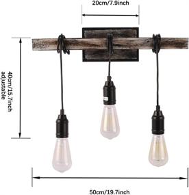 img 1 attached to LMSOD Industrial Vintage Hanging Lighting