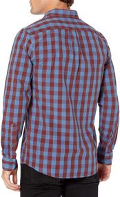 img 2 attached to Stylish Goodthreads Slim Fit Long Sleeve Gingham Poplin for Men - Trendy Men's Clothing Choice