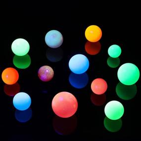 img 4 attached to 12-Pack Glowing Sticky Ceiling Balls - Glow in The Dark Luminous Balls, Ideal Relaxing Toy for Teens and Adults, Stick to The Ceiling, Walls