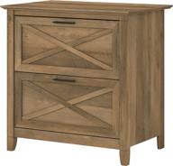 📁 rustic reclaimed pine file cabinet: bush furniture key west 2 drawer lateral storage solution логотип