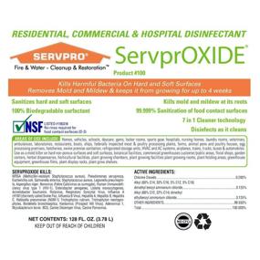 img 3 attached to ServprOXIDE: Powerful Non-Bleach Surface Disinfectant – Ideal for Residential, Commercial, and Hospital Use - 128 Fl. Oz (1 Gallon Jug)