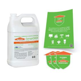 img 4 attached to ServprOXIDE: Powerful Non-Bleach Surface Disinfectant – Ideal for Residential, Commercial, and Hospital Use - 128 Fl. Oz (1 Gallon Jug)