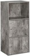 xtra storage 2 door cabinet by convenience concepts - faux birch finish logo