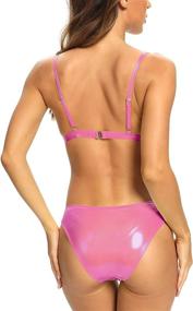 img 3 attached to 👙 SHEKINI V Wired Metallic Swimsuits: Stylish Women's Clothing for Beach Wear & Cover Ups