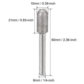 img 3 attached to Uxcell Diamond Grinding Carving Cylindrical