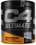 sugar-free c4 ultimate pre workout powder orange mango - energizing supplement for men & women with 300mg caffeine + 3.2g beta alanine + 2 patented creatines - 20 servings logo