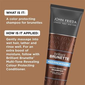 img 2 attached to 🔆 Enhance Your Brunette Locks with John Frieda Brilliant Brunette Multi-Tone Revealing Color Protecting Duo Set Shampoo and Conditioner, 8.45 Ounce, 1 Each