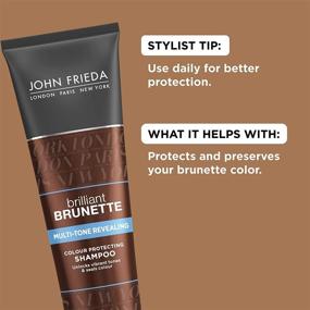 img 1 attached to 🔆 Enhance Your Brunette Locks with John Frieda Brilliant Brunette Multi-Tone Revealing Color Protecting Duo Set Shampoo and Conditioner, 8.45 Ounce, 1 Each