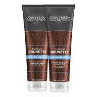 🔆 enhance your brunette locks with john frieda brilliant brunette multi-tone revealing color protecting duo set shampoo and conditioner, 8.45 ounce, 1 each logo