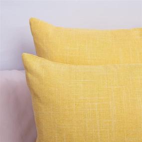 img 1 attached to Yellow Pillow Decorative Outdoor Pillowcases