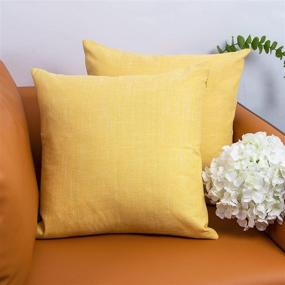 img 3 attached to Yellow Pillow Decorative Outdoor Pillowcases