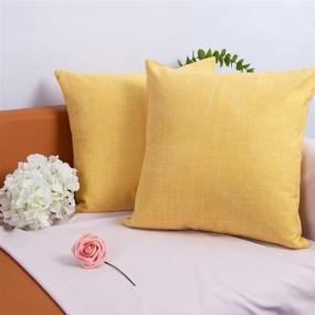 img 2 attached to Yellow Pillow Decorative Outdoor Pillowcases