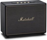🎵 immerse yourself with marshall woburn multi-room wi-fi and bluetooth speaker in sleek black logo