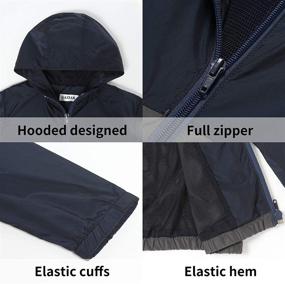 img 2 attached to Kuetas Windbreaker Jacket Packable Hooded