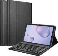 🔌 fintie keyboard case for samsung galaxy tab a 8.4 sm-t307 - slim shell lightweight cover with detachable bluetooth keyboard - black 2020 model логотип