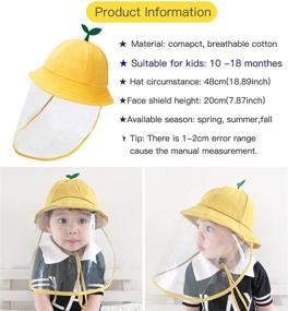 img 3 attached to Fancyfree Years Visor Removable Yellow Boys' Accessories