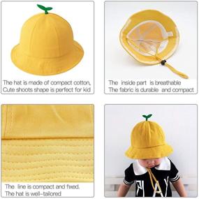 img 1 attached to Fancyfree Years Visor Removable Yellow Boys' Accessories