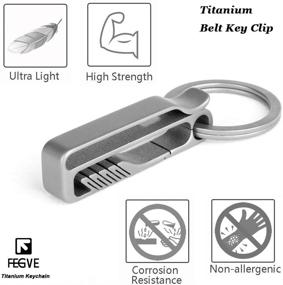 img 1 attached to TISUR Keychain Titanium Detachable: A Sleek Promotional Men's Accessory