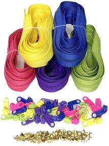 img 4 attached to 🔗 Doitem Zippers: 14 Meter Nylon Endless Zipper Set with Slider and Zipper - 3mm Size, Available in 5 Colors