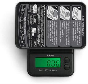 img 2 attached to Truweigh GAUGE Mini Digital Scale - Black (100g x 0.01g) - Travel-Friendly Portable Scale - Pocket-Sized Digital Weight Scales - Ideal for Travel, Kitchen, and More!